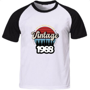 Camiseta Raglan Vintage being awesome 1988