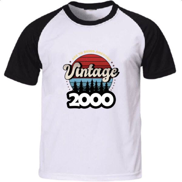 Camiseta Raglan Vintage being awesome 2000