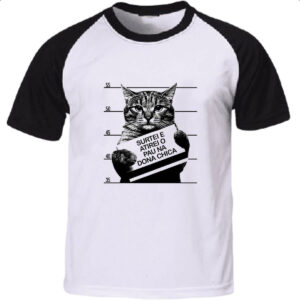 Camiseta Raglan Surtei atirei pau dona chica