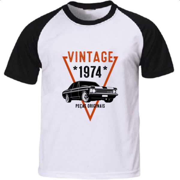 Camiseta Raglan Vintage Pecas Originais 1974