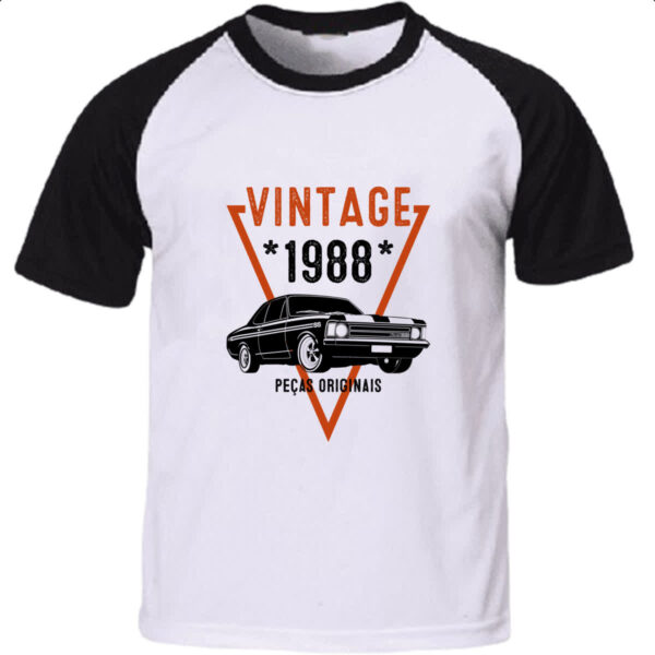 Camiseta Raglan Vintage Pecas Originais 1988