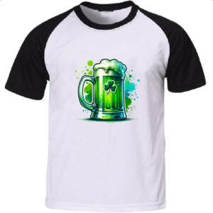 Camiseta Raglan St Patricks Day Cerveja