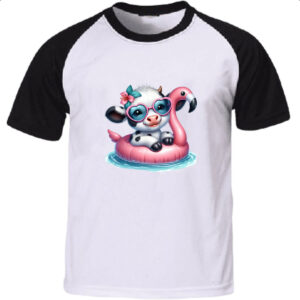 Camiseta Raglan Vaca na boia