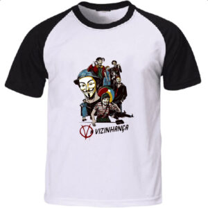 Camiseta Raglan V de vizinhanca