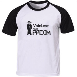 Camiseta Raglan Valei-me meu padim