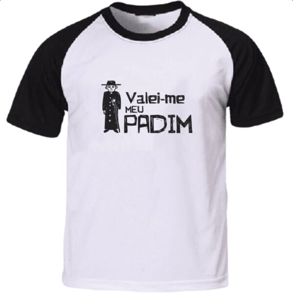 Camiseta Raglan Valei-me meu padim