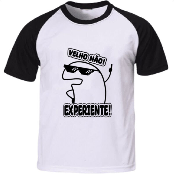 Camiseta Raglan Velho nao experiente flork