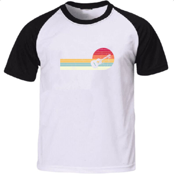 Camiseta Raglan Violao Espiral Sunset Art