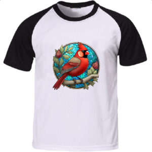 Camiseta Raglan Vitral cardeal