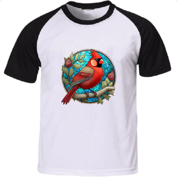 Camiseta Raglan Vitral cardeal