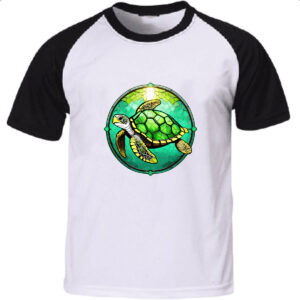 Camiseta Raglan Vitral tartaruga