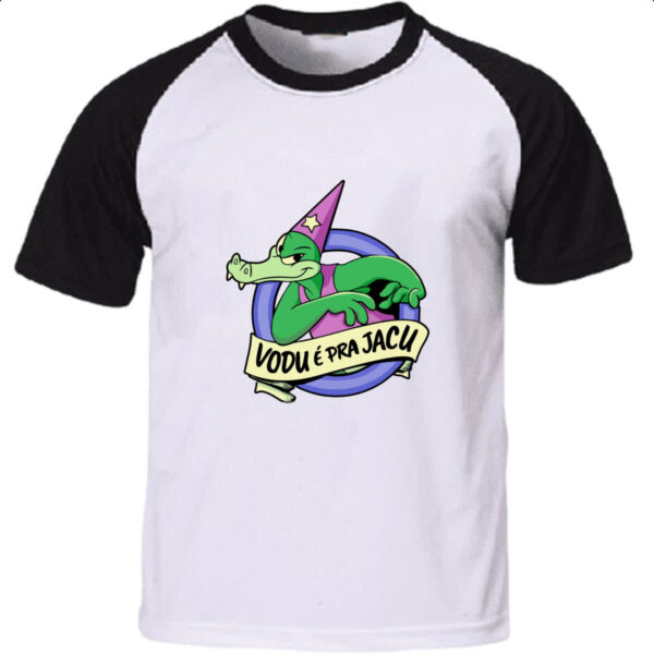 Camiseta Raglan Vodu e pra jacu