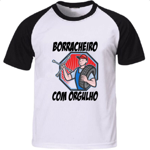 Camiseta Raglan Borracheiro com orgulho