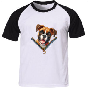 Camiseta Raglan Boxer no Ziper