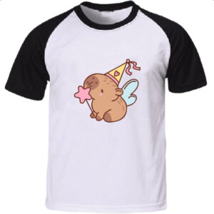 Camiseta Raglan Capivara Fada