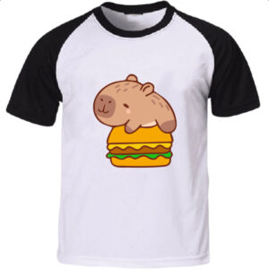 Camiseta Raglan Capivara Hamburguer