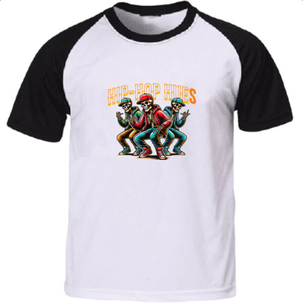 Camiseta Raglan Caveiras HIP HOP