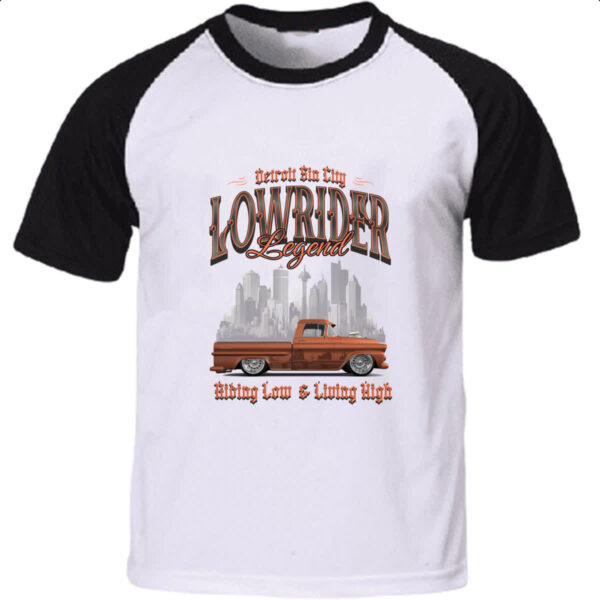 Camiseta Raglan Detroit Sin City Lowrider