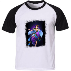 Camiseta Raglan Empires and Puzzles heroi Diaochan
