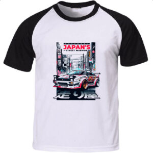 Camiseta Raglan Japan Street Warrior