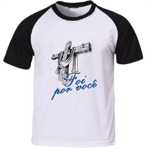 Camiseta Raglan Jesus foi por voce