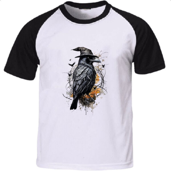 Camiseta Raglan Mago corvo