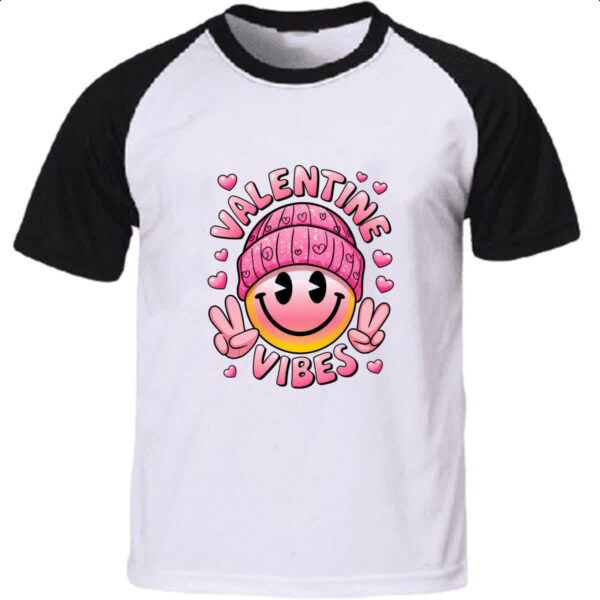 Camiseta Raglan Valentine vibes