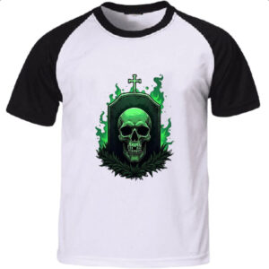 Camiseta Raglan Skull Lapide