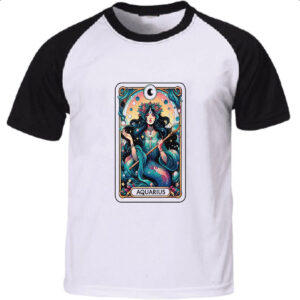 Camiseta Raglan Signo Carta Taro Aquario