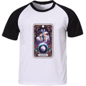 Camiseta Raglan Signo Carta Taro Gemeos