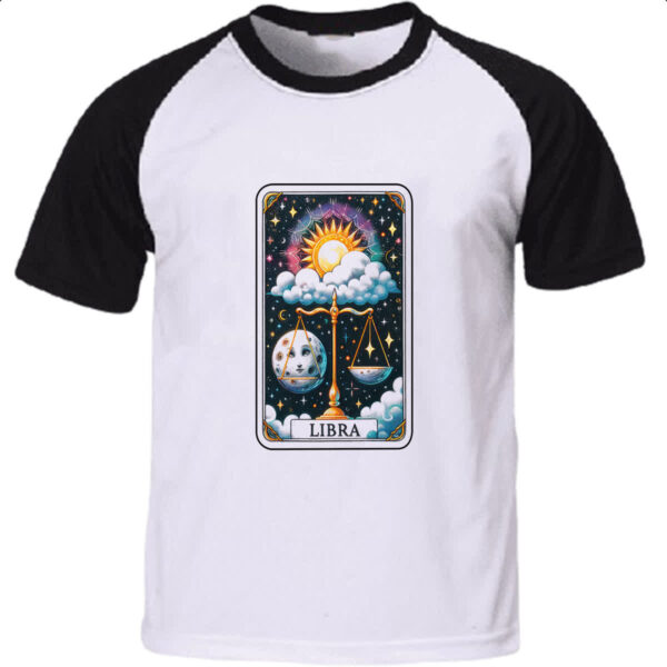 Camiseta Raglan Signo Carta Taro Libra