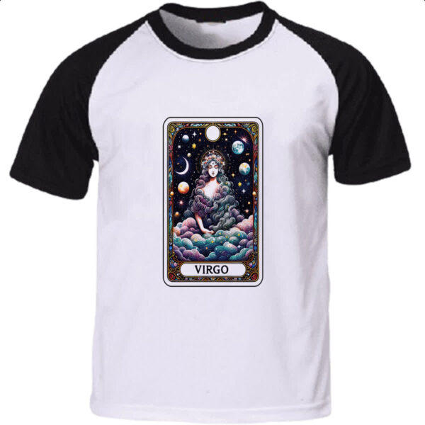 Camiseta Raglan Signo Carta Taro Virgem