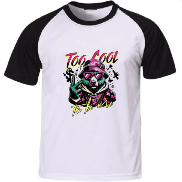 Camiseta Raglan Urso Too Cool