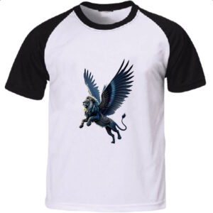 Camiseta Raglan Leao alado