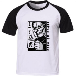 Camiseta Raglan Sem vida antes do cafe