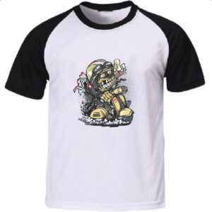 Camiseta Raglan Zombie 66
