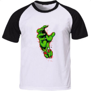 Camiseta Raglan Zombie hand
