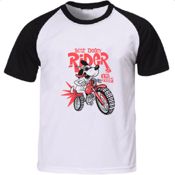 Camiseta Raglan Best Doggy Rider