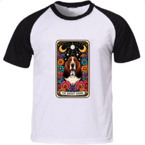 Camiseta Raglan Taro Cachorro Basset Hound