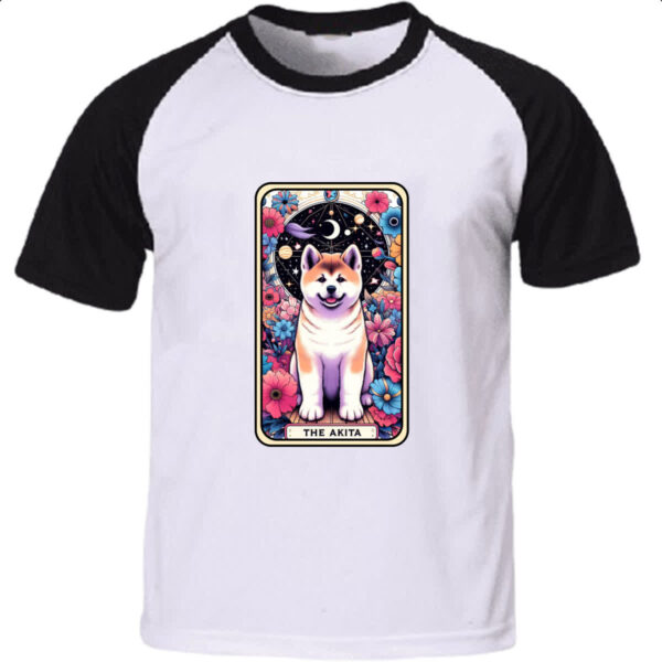 Camiseta Raglan Taro cachorro Akita