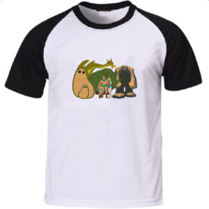 Camiseta Raglan Nostalgia Os Herculoides Time