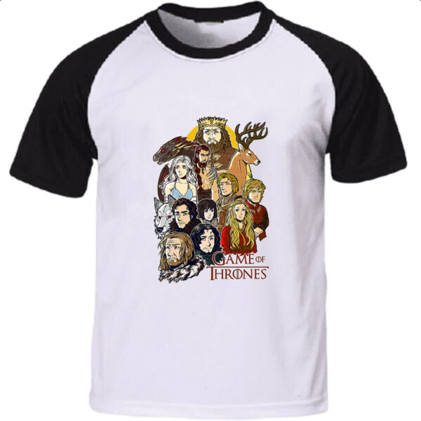 Camiseta Raglan Game of thrones - Cartoon print