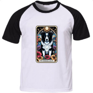 Camiseta Raglan Taro cachorro Border Collie