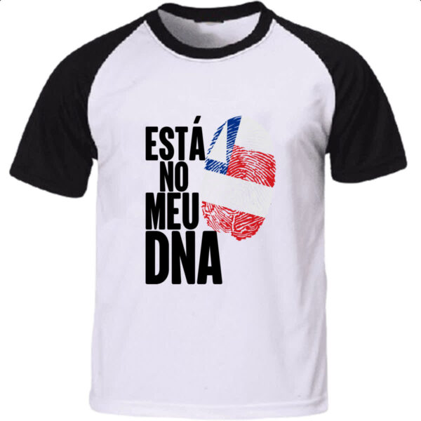 Camiseta Raglan Esta no meu DNA Bahia