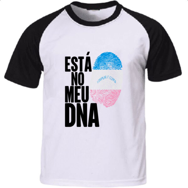 Camiseta Raglan Esta no meu DNA Espirito Santo
