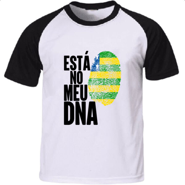 Camiseta Raglan Esta no meu DNA Goias