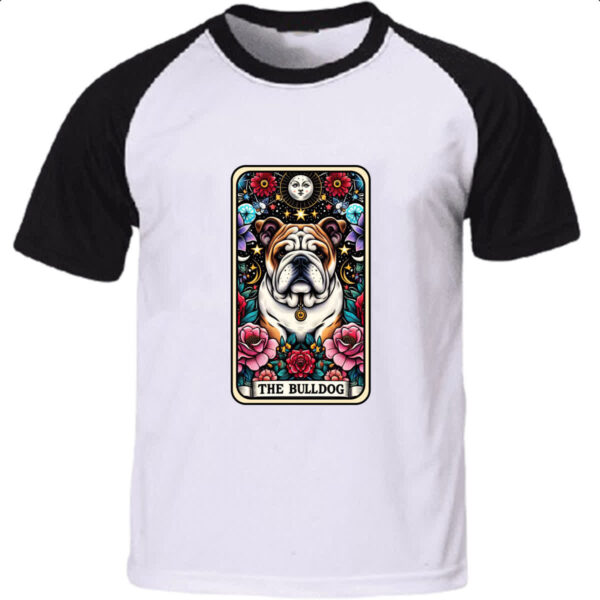 Camiseta Raglan Taro cachorro Bulldog