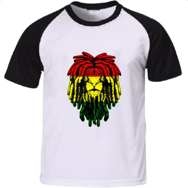 Camiseta Raglan Leao Rastafari