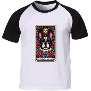 Camiseta Raglan Taro cachorro Bulldog Frances