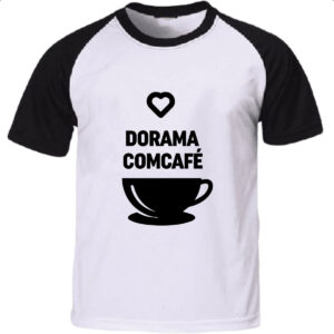 Camiseta Raglan Dorama com cafe